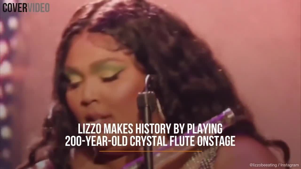 Lizzo makes history by playing 200-year-old crystal flute onstage